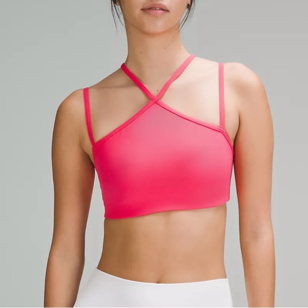 Lululemon Flow Y Strappy Bra - never worn - size 8 in Lipgloss